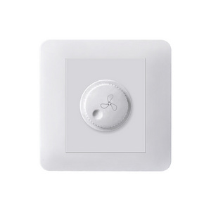 FIKO Hotel wall type 86 fan ceiling fan white PC non-pole knob speed regulating switch speed regulating switch