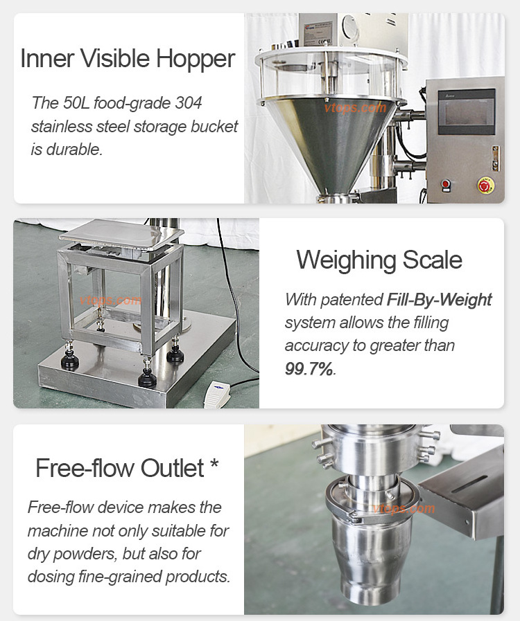 Factory Supply Lime Powder Filling Packaging Machine 3 In 1 Milk Powder Canning Bottling Machine Fine Powder Auger Filler