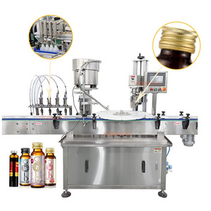 Automatic Vial Bottling Machine Eye Drops Liquid Syrup Oral Filling Capping Monoblock Machine