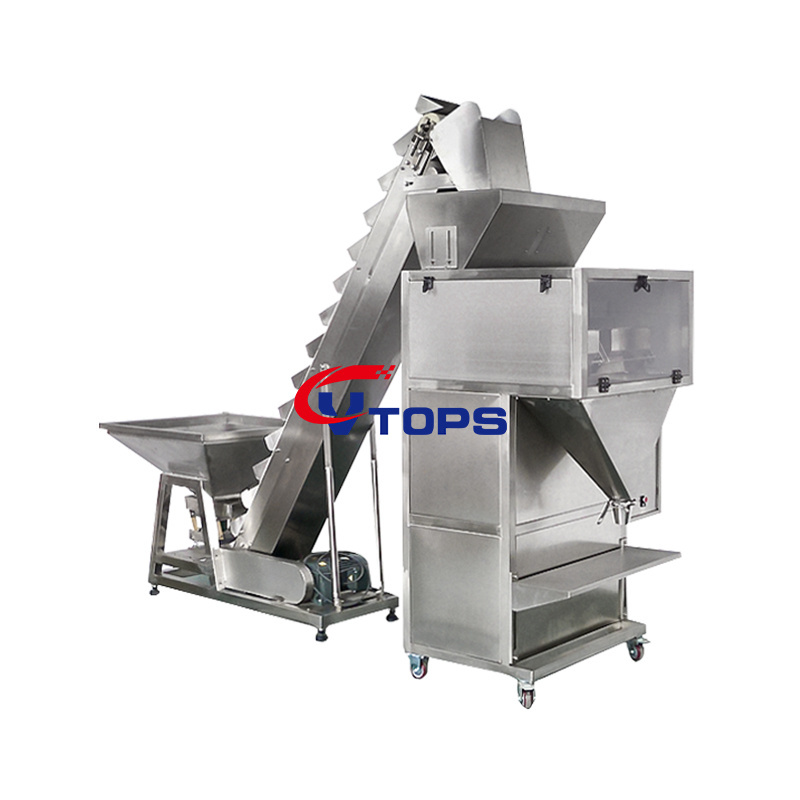 Grain Vibratory Fillers Potato Chips Packing Machines Granular Quantitative Filling Packaging