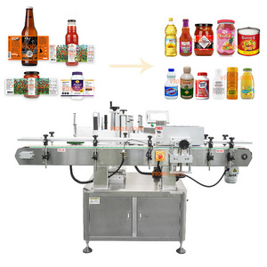 Automatic Round Bottle Label Removing Sticking Machine Plastic Bottle Vial Label Applicator Coding Machine