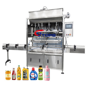 Semi Automatic Liquid Filling Machine viscous Yogurt Blueberry Paste Conveyor Belt Liquid Filling Machine With Servo Pump