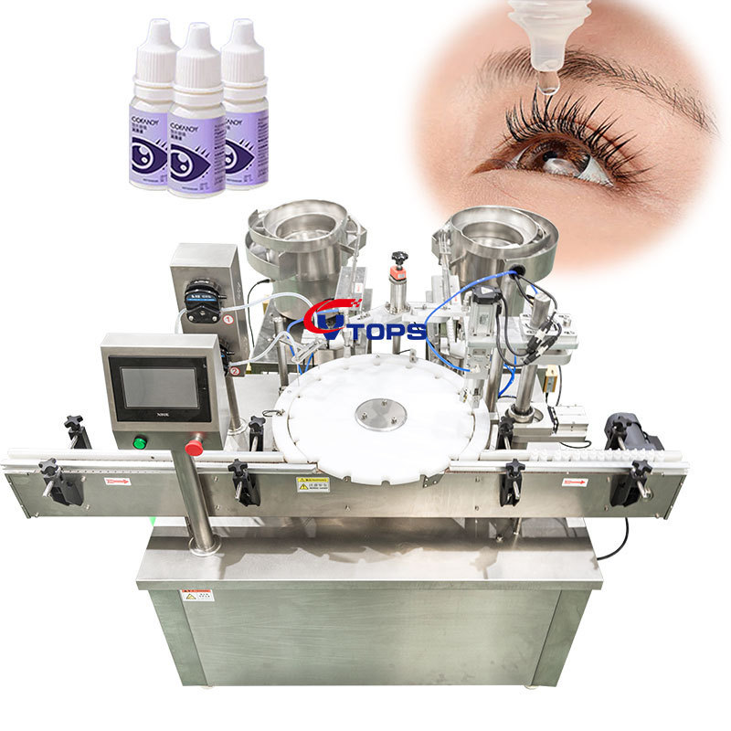 Automatic Vial Bottling Machine Eye Drops Liquid Syrup Oral Filling Capping Monoblock Machine