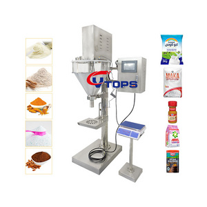 Semi Automatic Auger Powder Filling Machine  Auger Filler For  Filling Spice Coffee Flour Dry Milk Powder detergent powder