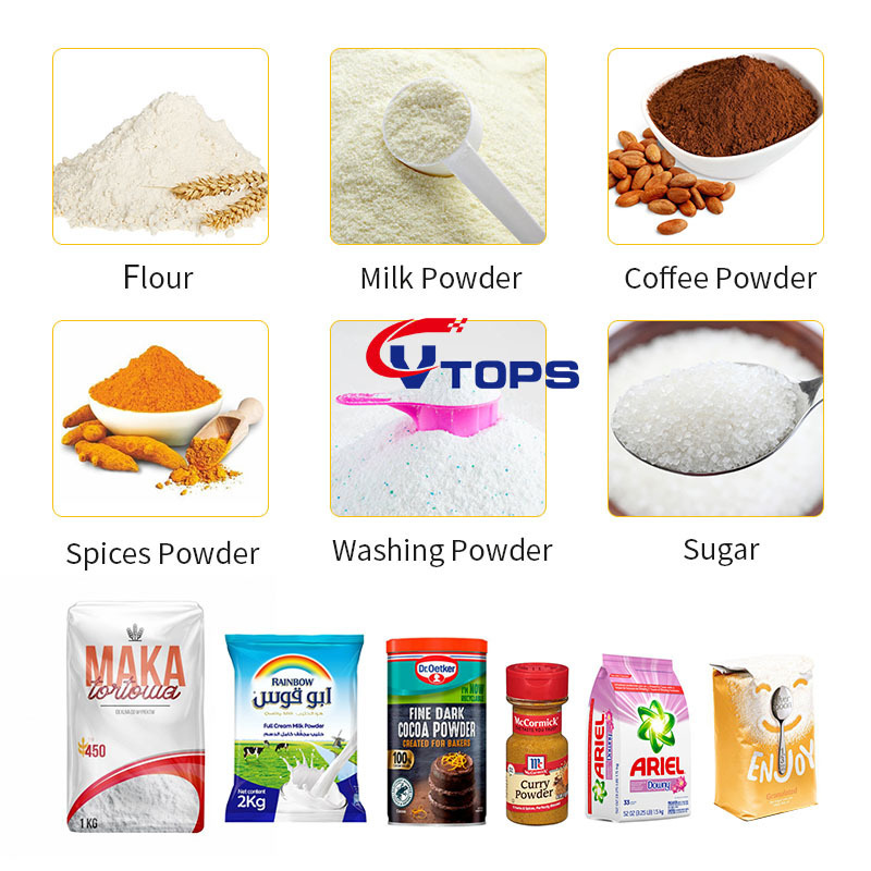 10g 50g 100g 500g 1000g 2000g Screw Auger Filler Dosing Dispenser Dry Fine Spice Coffee Flour Powder Packing Filling Machine