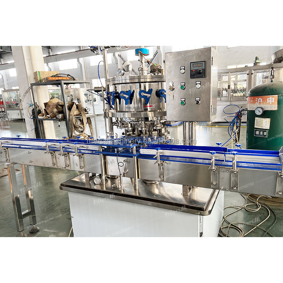 Low Price Stainless Steel Aluminum can Isobaric filling Seaming machine for carbonated beverage Soft Drink Beer