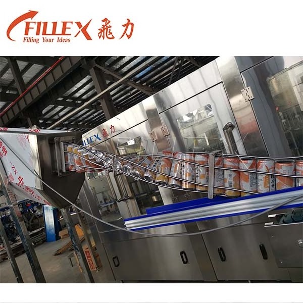 5000CPH Beverage Cans Filling Machine Aluminum Esay Open End Automatic Beverage Can Filler