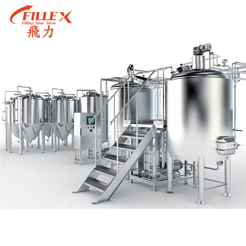 500L 1000L Beer Brewing processing System Beer Making Complete Line