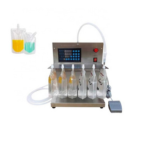 Ready to Ship 1 Heads Spout Pouch Yogurt Beverage Liquid Liquid Filling Capping Machine For Juice