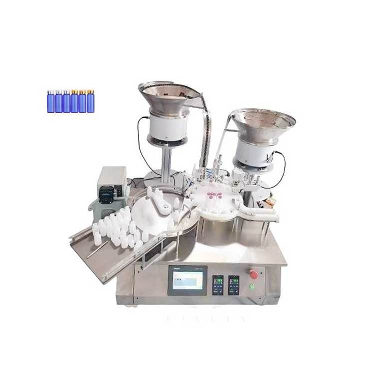 small vial filling plugging and crimping stopering filling capping and dispensing machine