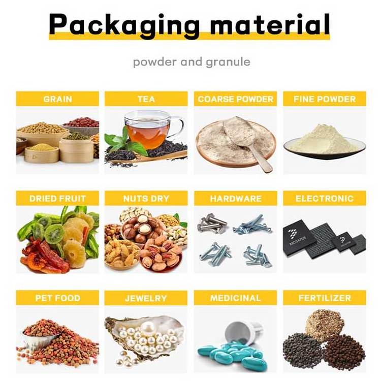 200g Factory Price Automatic Weighing Filling Machine Pouch Sachet Bag Snack Machines Powder Granules Packing Machine