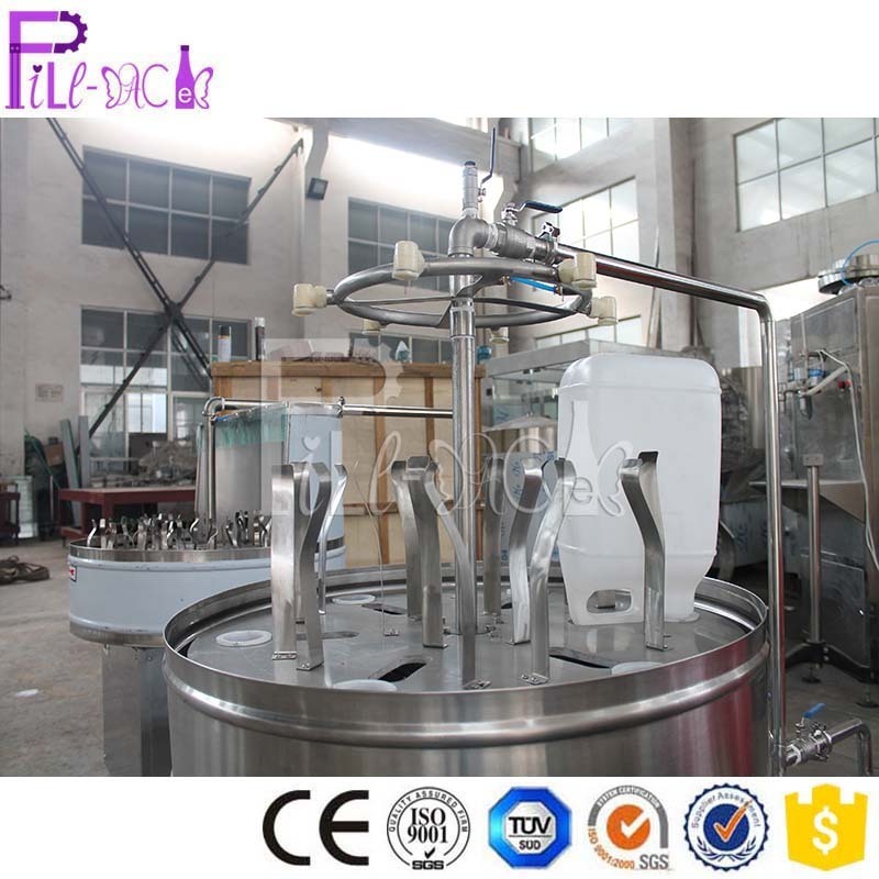 1000-3000BPH 24 Head Semi-automatic Bottle Rinser Water Rinsing Washing Machine / Plant with 500-800ml Bottle 0.2-0.3Mpa  SUS304