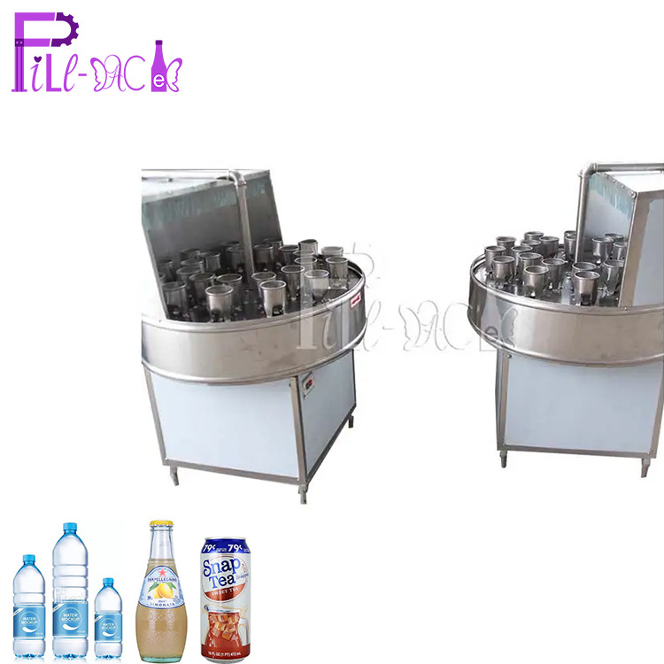 1000-3000BPH 24 Head Semi-automatic Bottle Rinser Water Rinsing Washing Machine / Plant with 500-800ml Bottle 0.2-0.3Mpa  SUS304