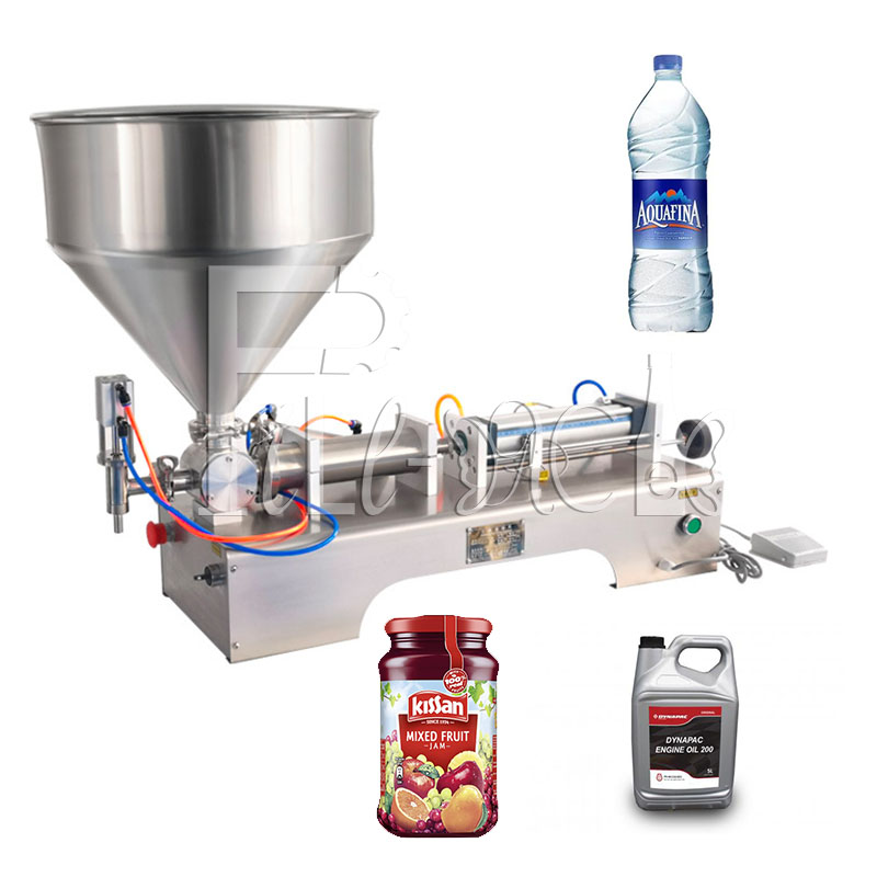 Semi-auto Honey Pneumatic Filling Machine / Equipment / Device for Water / Liquid / Condense canned / Sauce