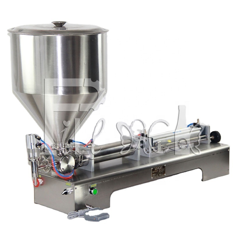 Semi-auto Honey Pneumatic Filling Machine / Equipment / Device for Water / Liquid / Condense canned / Sauce