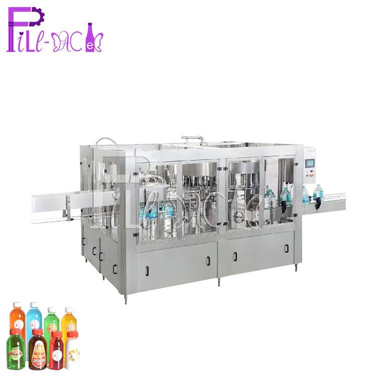 apple orange pulp pulpy grain granule juice filling machine / equipment / plant / machine / system / line