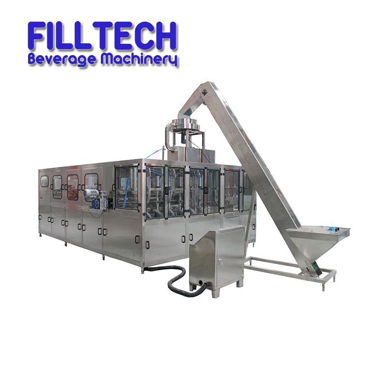 Automatic 5L 10L Bottles 20L Drums Bucket Pure Water Dispenser Gallon Filling Line Liquid Rinsing Filling Sealing Machine