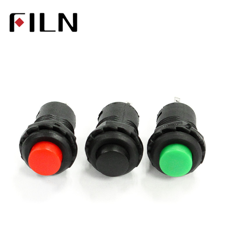 12mm Momentary Pushbutton Switches Self Return Momentary Push Button Switch 3A /125VAC 1.5A/250VAC Plastic Square High Button