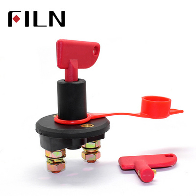 Boat Car Switch Battery Isolator Cut Off Power Kill Switch 400A 24V Heavy Duty with Key Waterproof Cover Battery Isolator Switch