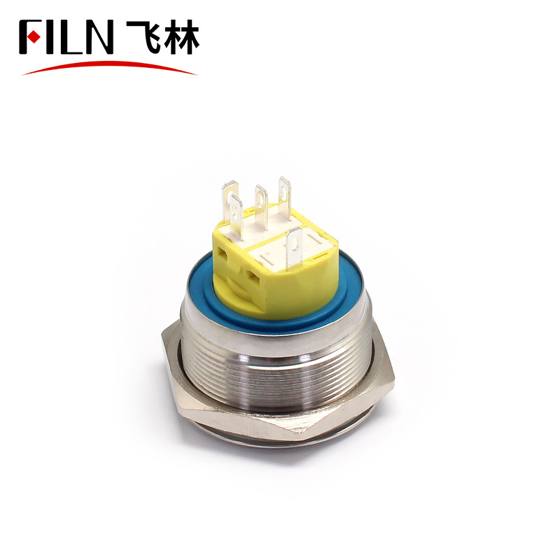 30MM On Off Switch Symbol and 2 Step Push Button Switch Stainless steel Momentary Latching 220V Button Switches for machines