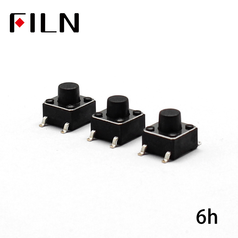 1000PCS 6X6X6MM Tact Switch Push Button Switch 12V Copper 4PIN DIP Micro Switch For TV/Toys/home use Button