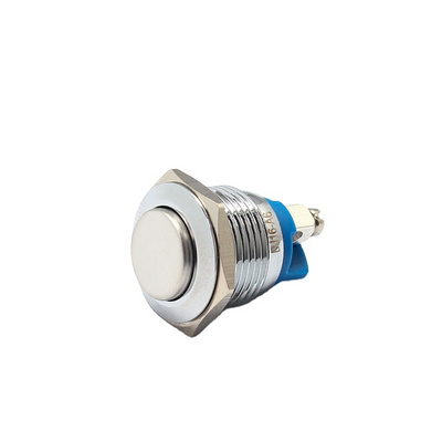 Filn 16MM White  Round Waterproof Ip65 Metal Push Button Momentary Latching Switch for kitchen hood