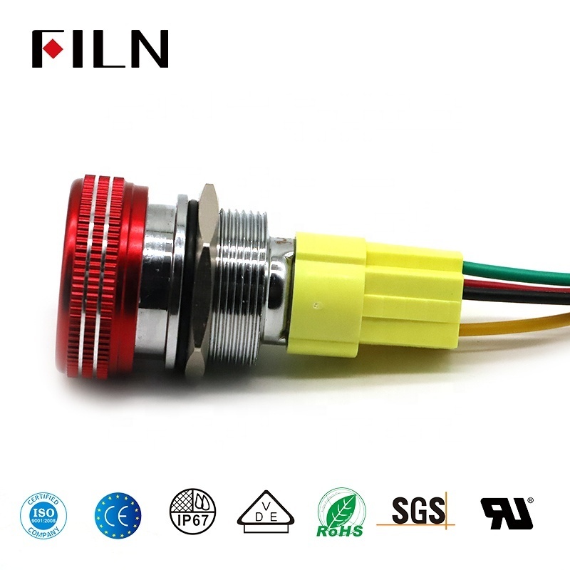 Emergency Mushroom Push Button Switch Illuminate with terminal customized