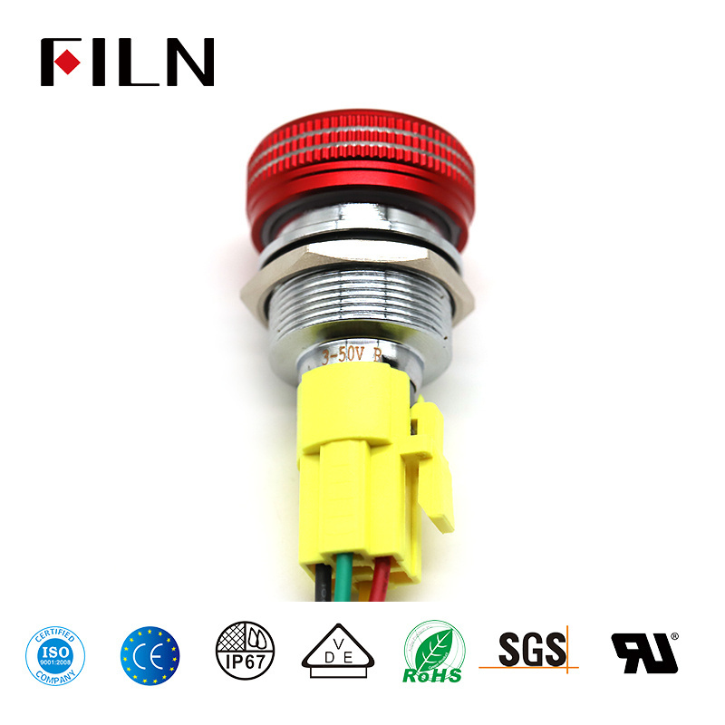 Emergency Mushroom Push Button Switch Illuminate with terminal customized