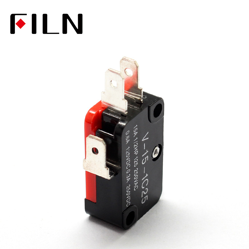 250V 16A Microwave Oven Door Arcade Cherry Push Button SPDT 1 NO 1 NC Micro Switch V-15-1C25