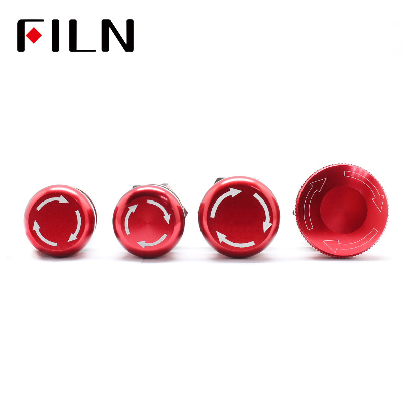 16mm 19mm 22mm 1NO1NC Waterproof Metal Latching Emergency STOP Mushroom Push Button Switch Button Switch Knob Rotary Switch