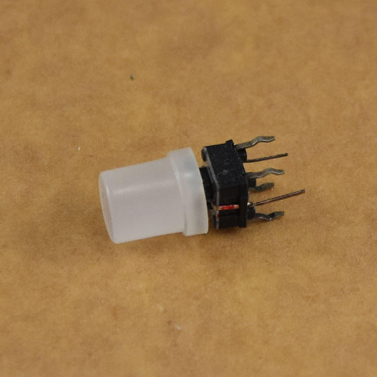 PCB Mounted Illuminated Tactile Tact Switch With Blue Led Light Inside