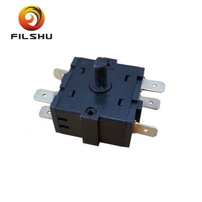 4 position electrical changeover rotary switch 16a 250v