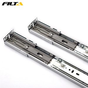 Filta Full extension 3 fold slide rail heavy duty bottom mount ball bearing drawer slide