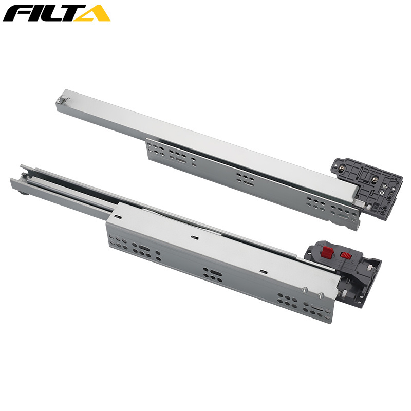 Filta hardware China factory telescopic self closing heavy duty soft closing undermount drawer slide