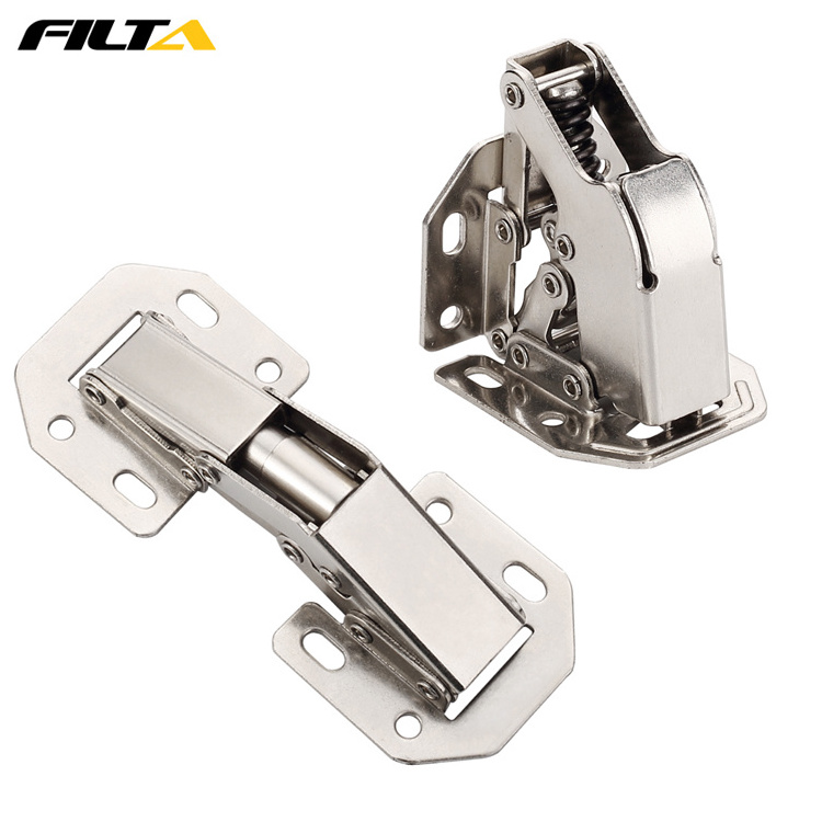 Easy Installation 90 Degree Opening Angle Soft Closing Hidden Frog Hinges for Cabinet Doors