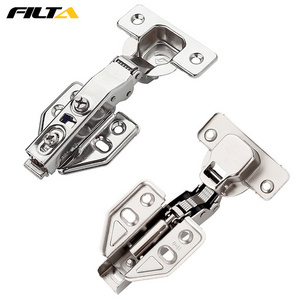 Filta 35MM cup furniture hardware fixed clip on 304 stainless steel cabinet hinge