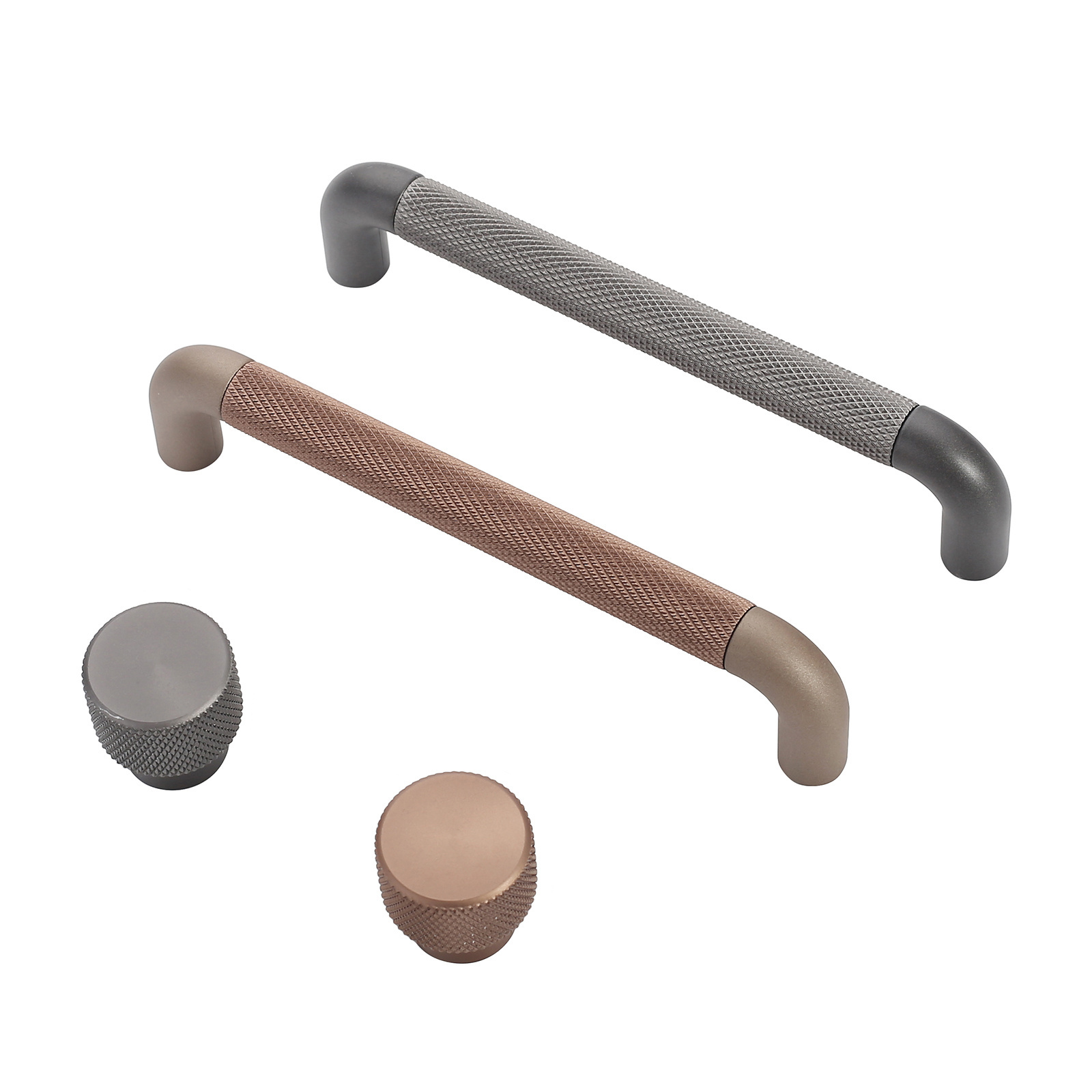 FILTA Fancy Knurled Furniture Cabinet Handles Aluminum Cupboard Drawer Pulls Handles and Knobs