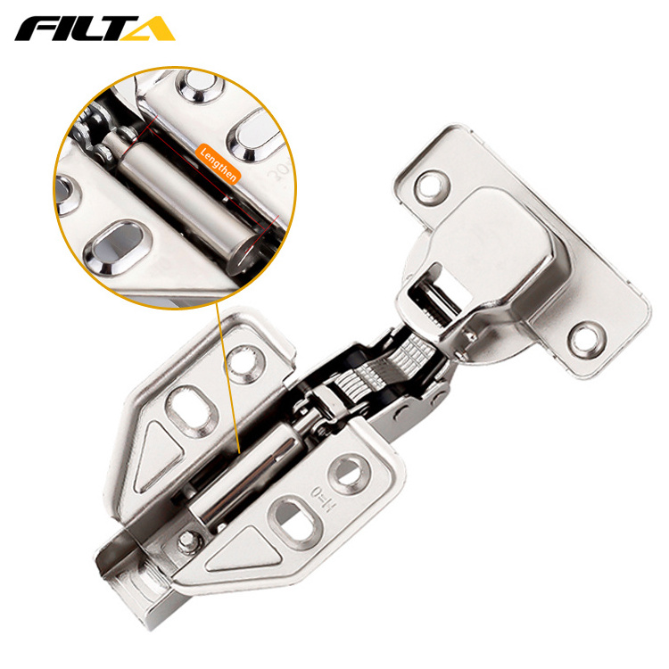 Filta 35MM cup furniture hardware fixed clip on 304 stainless steel cabinet hinge