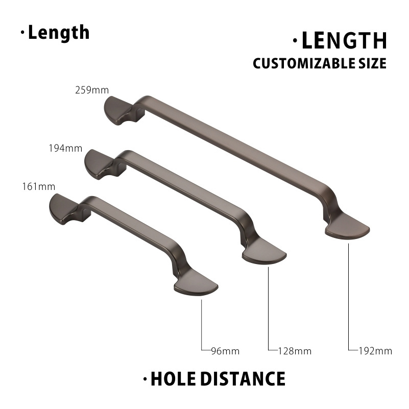 Metal cupboard handles kitchen cabinet hardware bedroom furniture dresser wardrobe handle pull 3655