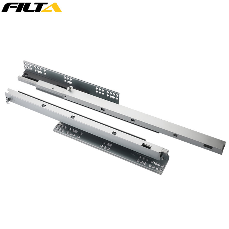 Filta Furniture Hardware 14 Inch Heavy Duty Soft Closing Undermount Cabinet Drawer Slide