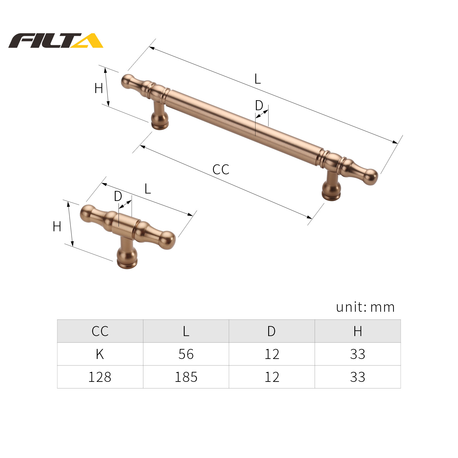 Modern Aluminium Pulls Furniture Hardware Kitchen Cabinet Cupboard Handles Dresser Wardrobe Door Gold Pull Handle 4517