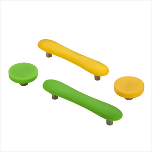 Colorful PVC Children Furniture Knobs Cartoon Handle Decorative Drawer Pulls and Knobs For Kids Furniture