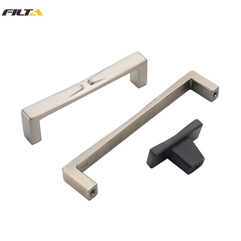 Modern Solid Metal Material Square Oil Rubbed Bronze Cabinet Handle Kitchen Cupboard Drawer Pull Handles 3905