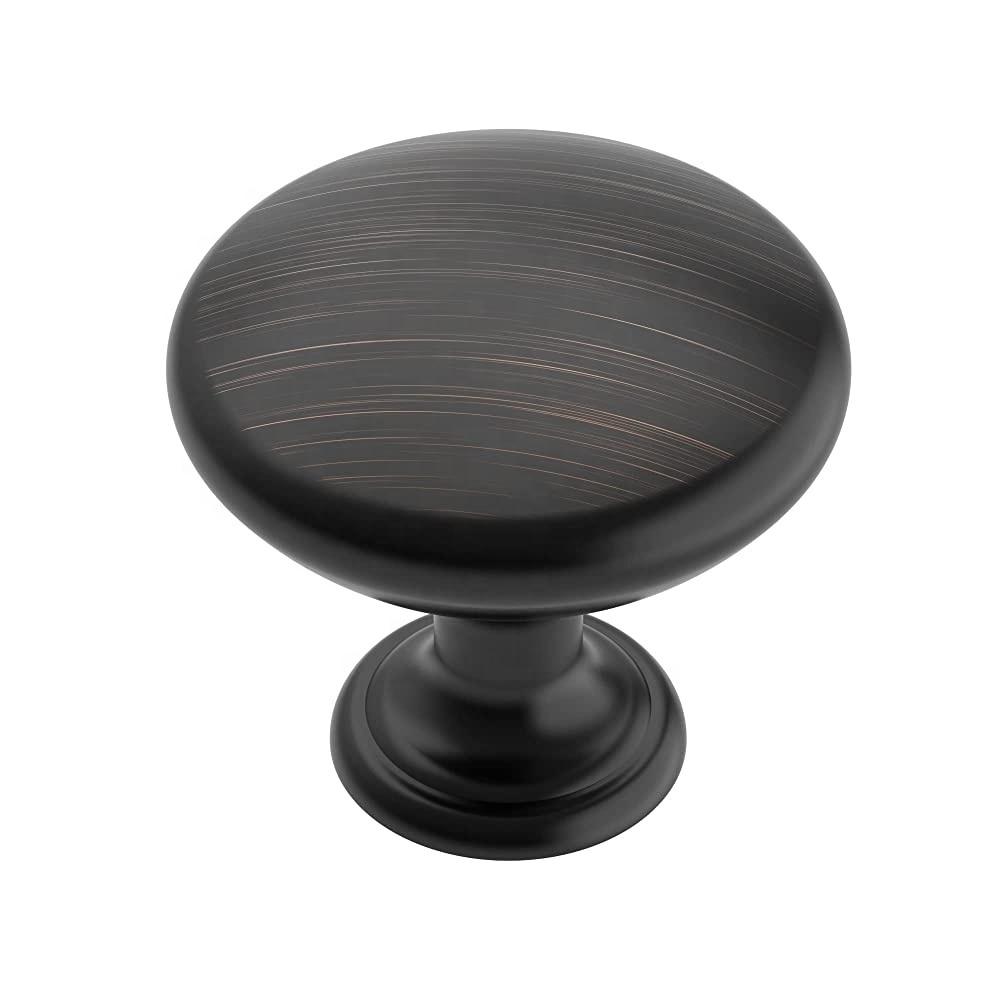 Oil Rubbed Bronze Furniture Round Knob Zinc Alloy Kitchen Cabinet Knobs 1145