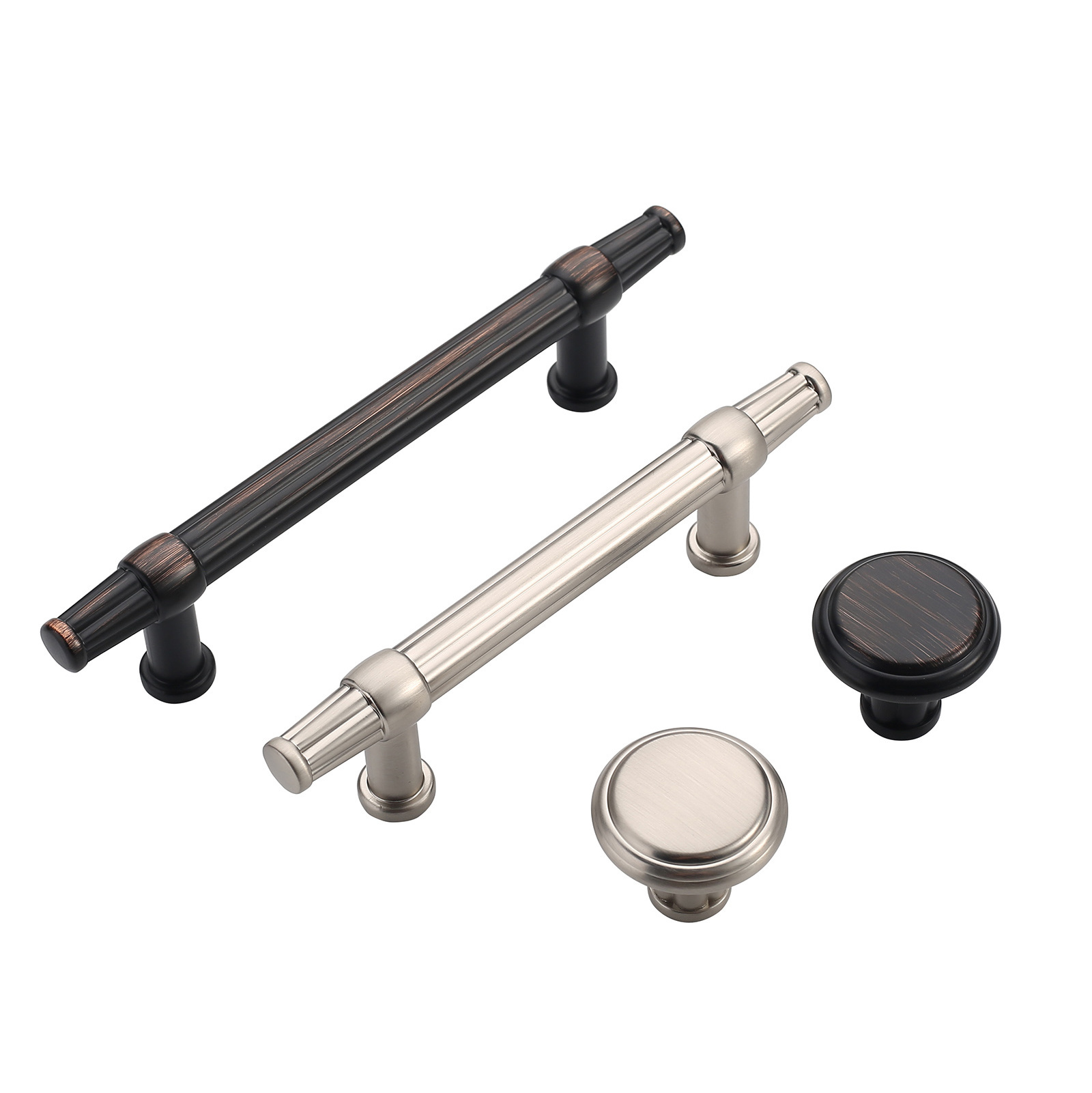 Solid Oil Rubbed Bronze Furniture Handle Cabinet Door Kitchen Bedroom Drawer Handle and Knob