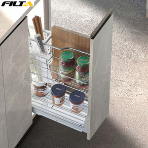 Filta Stackable Cabinet Organizer kitchen Sliding Pull Out Multifunction Wire Drawer Basket