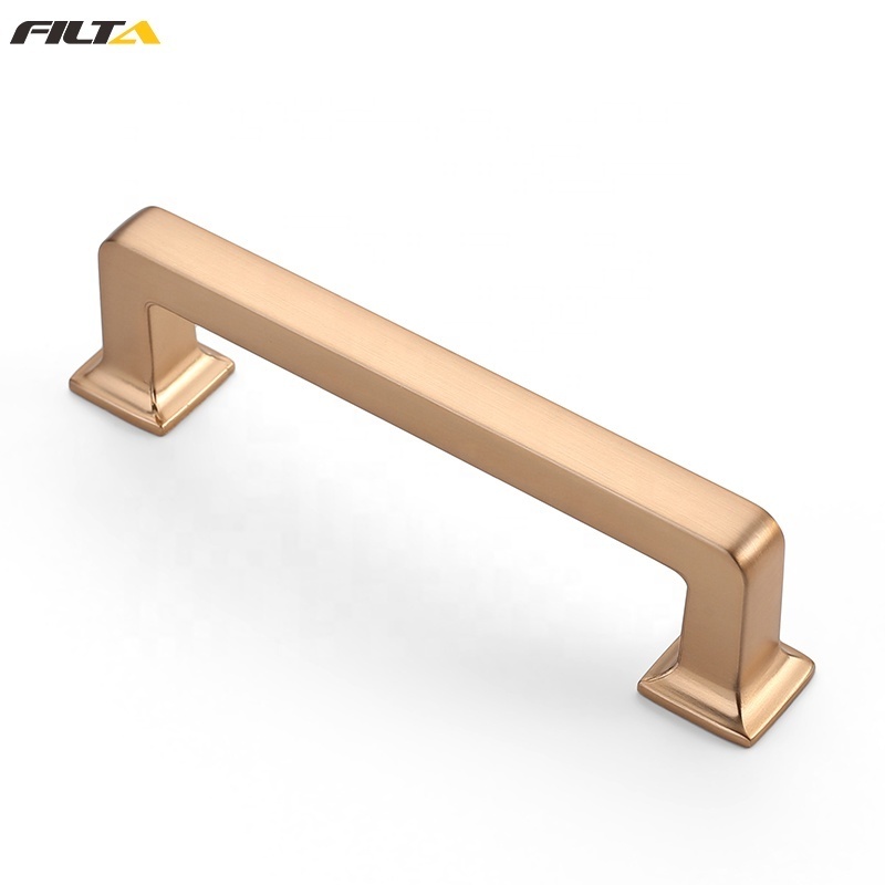 5 inch brushed brass furniture handle 128mm home hardware kitchen wardrobe pull handle for cabinets cupboard 3818