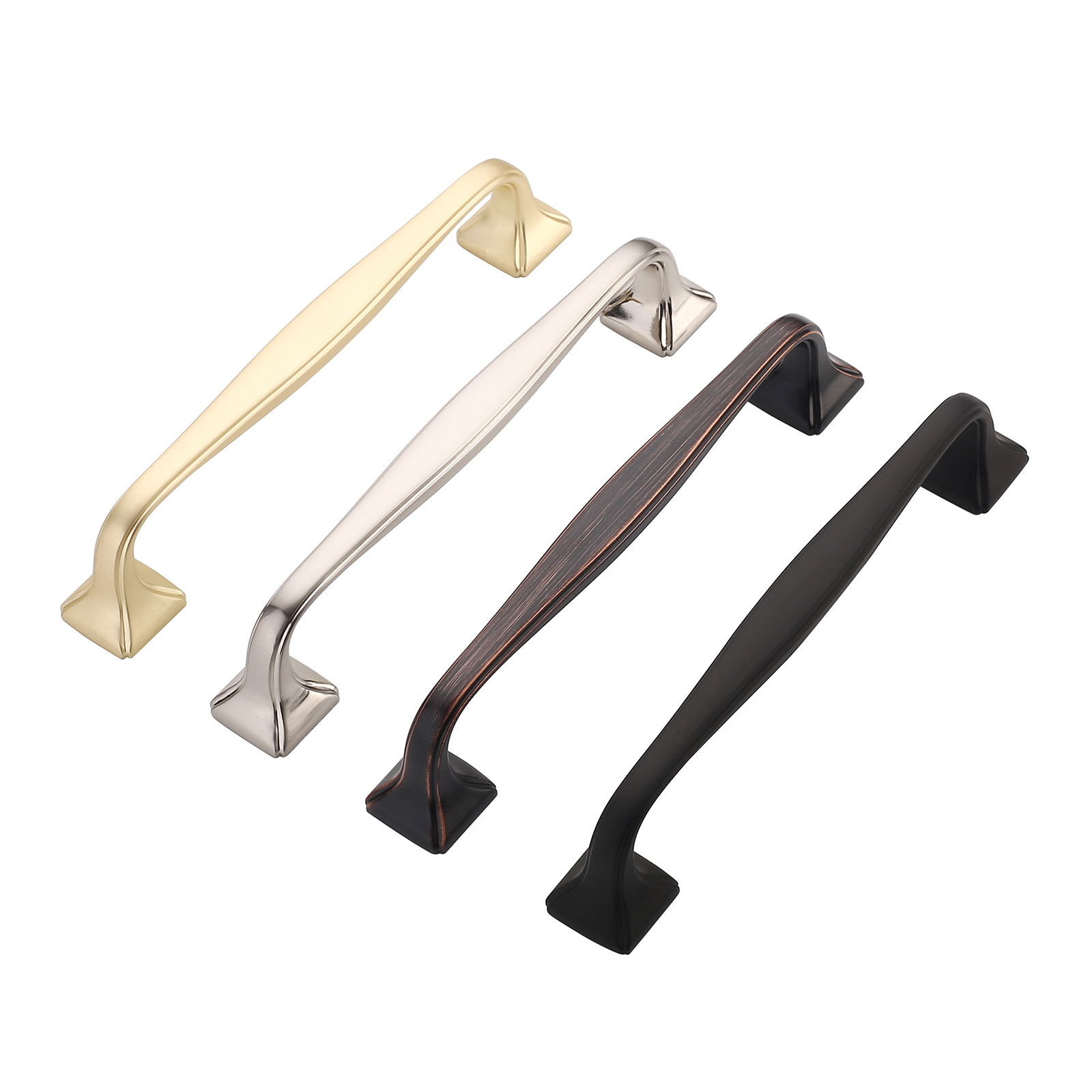 Modern Gold Kitchen Cabinet Handle Pulls 5 inch Kitchen Drawer Handles Zinc Alloy Dresser Drawer Handles 3947