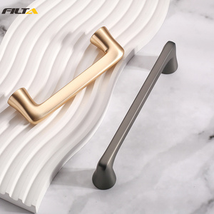 Wholesale modern kitchen closet hardware brushed brass handles furniture cabinet pull 3883