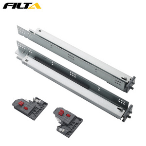 Filta Furniture hardware 21 inch heavy duty soft close furniture cabinet undermount drawer slide